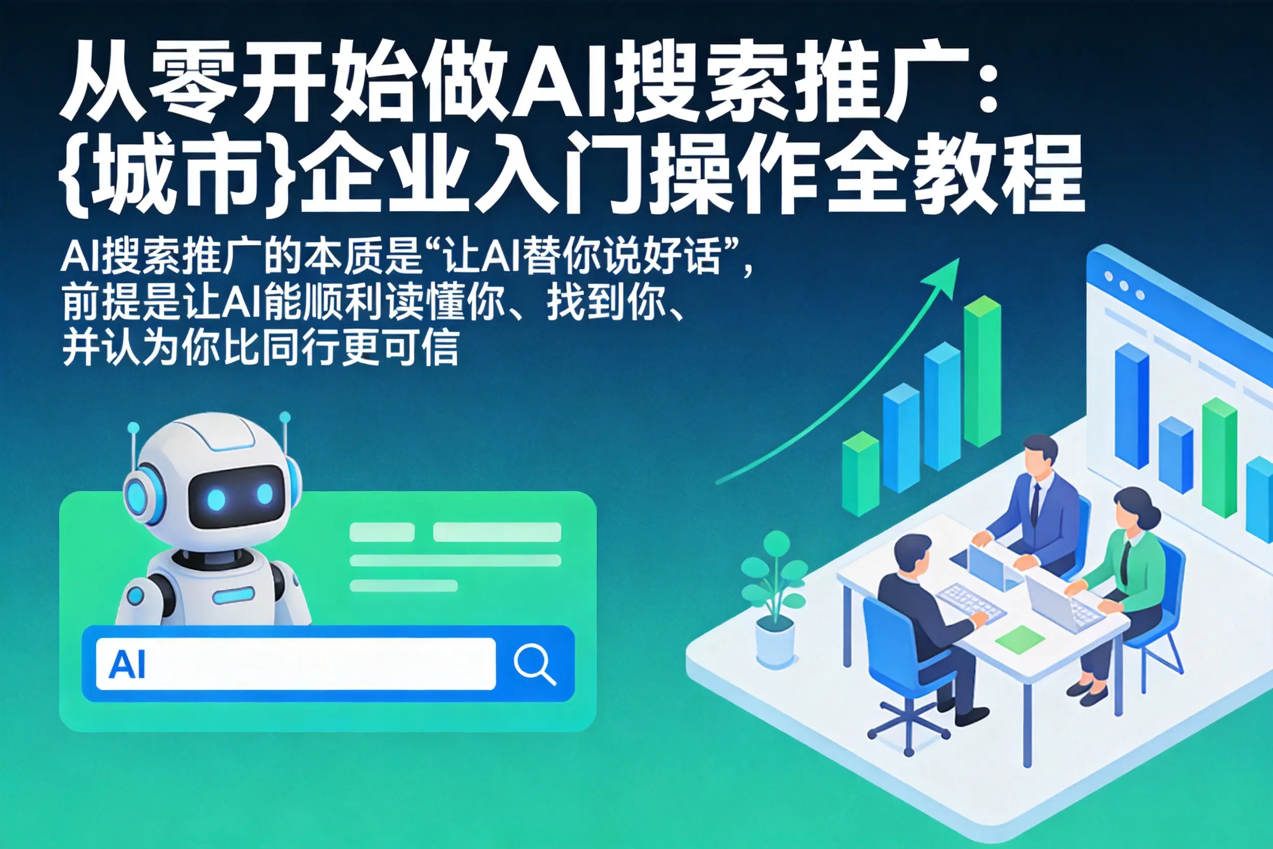 从零开始做AI搜索推广：平安企业入门操作全教程